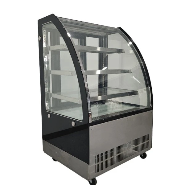 Cake Display Case lian tak, Curved tak tak a awm